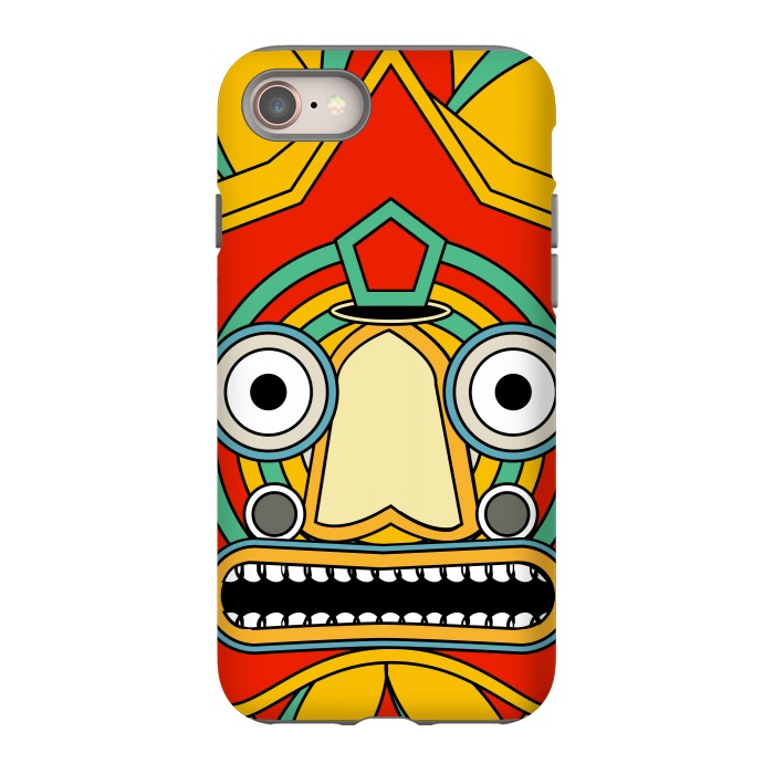 iPhone 8 StrongFit indian tribal mask by TMSarts