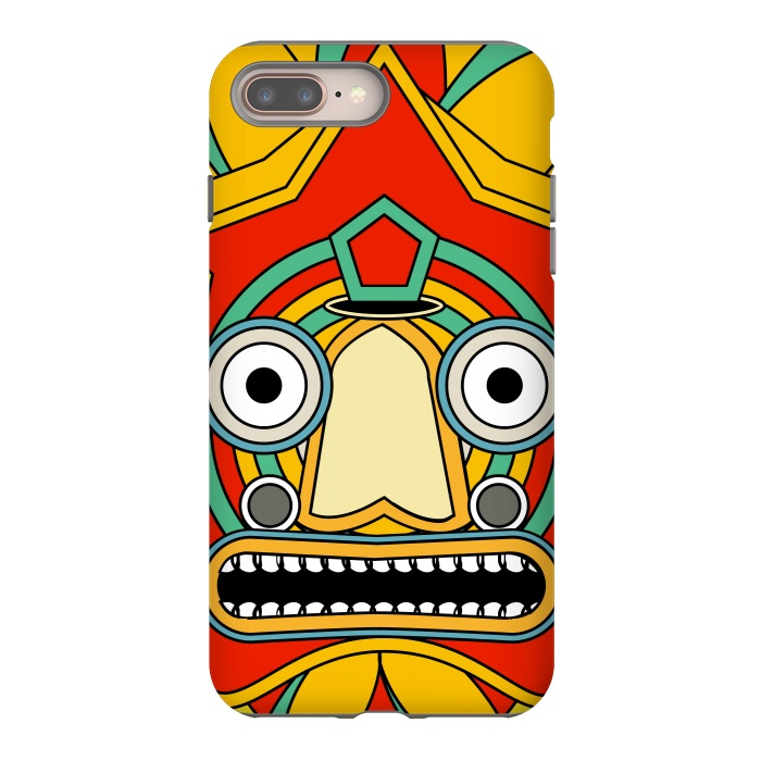 iPhone 8 plus StrongFit indian tribal mask by TMSarts