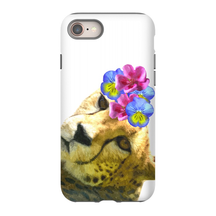 iPhone 8 StrongFit Cute Cheetah by Alemi