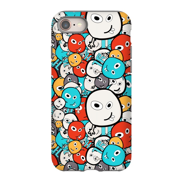 iPhone 8 StrongFit colorful monsters by TMSarts