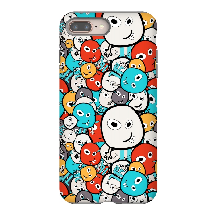 iPhone 8 plus StrongFit colorful monsters by TMSarts