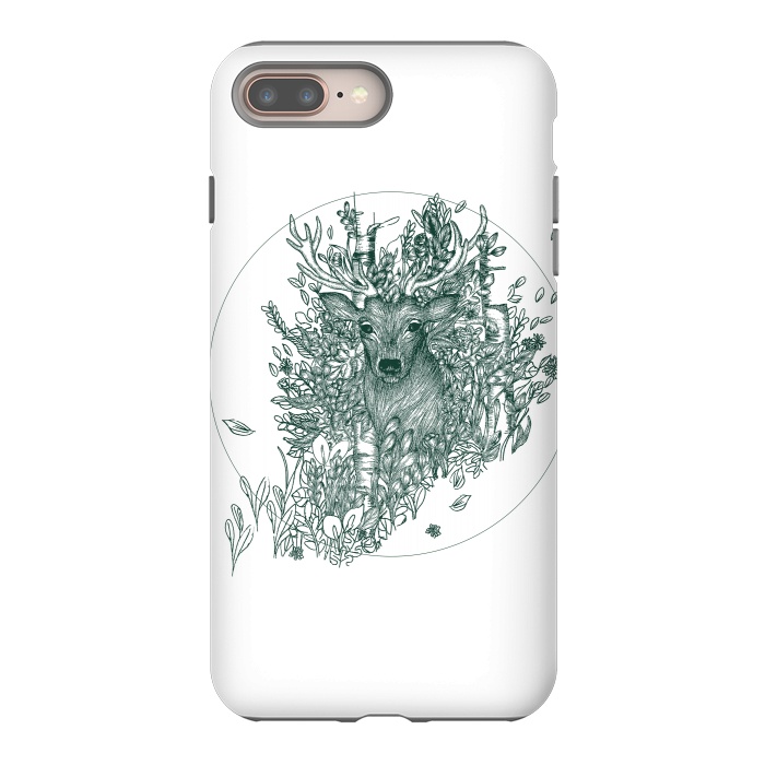iPhone 8 plus StrongFit Stag and Forest by ECMazur 