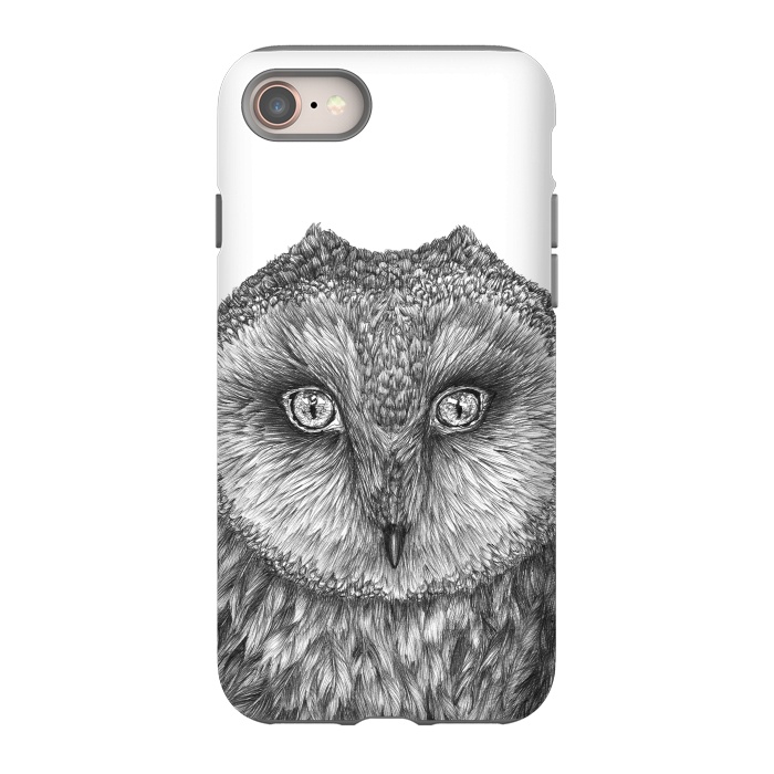 iPhone 8 StrongFit Little Barn Owl by ECMazur 