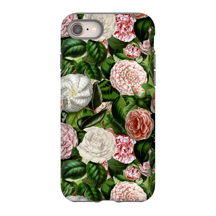 iPhone 8 StrongFit Victorian Vintage Camellia Pattern by  Utart