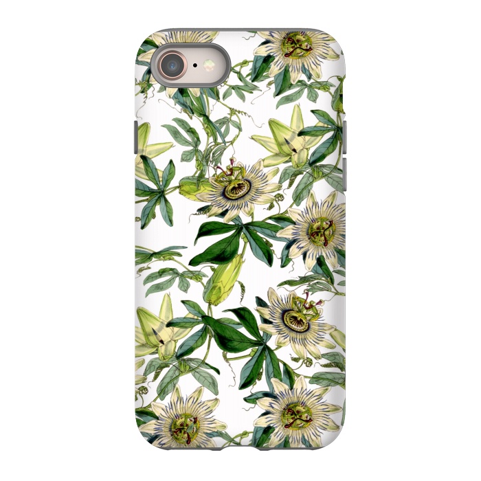 iPhone 8 StrongFit Vintage Passiflora Pattern by  Utart