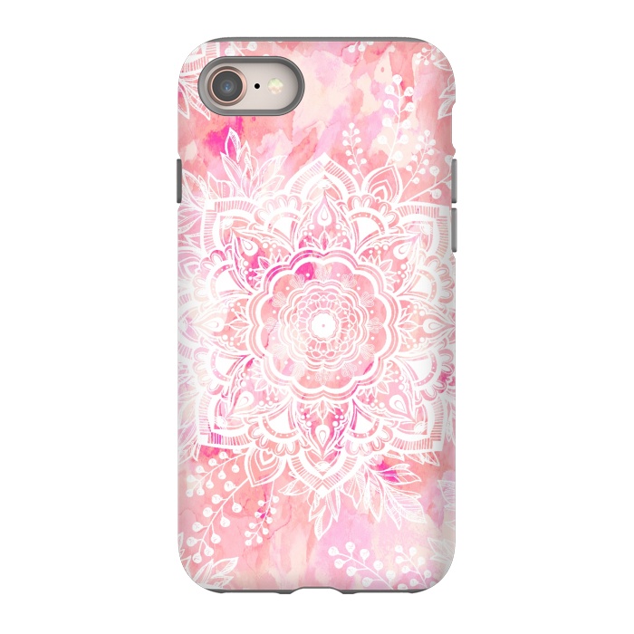 iPhone 8 StrongFit Queen Starring of Mandalas-Rose by ''CVogiatzi.