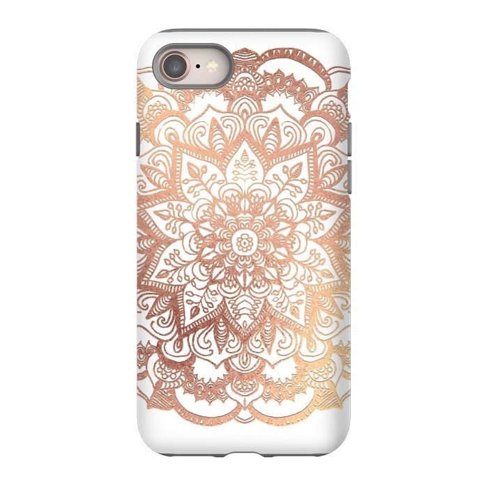 iPhone 8 StrongFit Mandala Rose-Gold Shine by ''CVogiatzi.