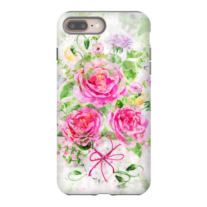iPhone 8 plus StrongFit Camellias Bouquet by Creativeaxle