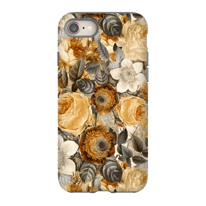 iPhone 8 StrongFit luxuriantly gold vintage floral pattern by  Utart