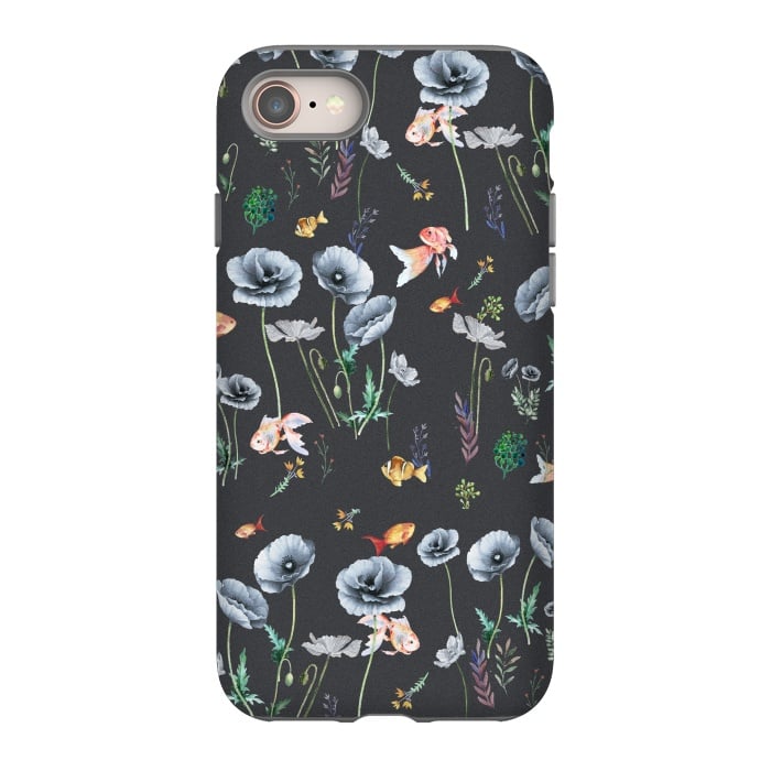 iPhone 8 StrongFit Fishes & Garden by ''CVogiatzi.