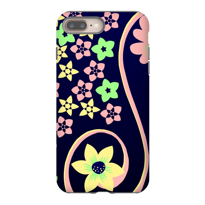 iPhone 8 plus StrongFit yellow flower pattern by MALLIKA