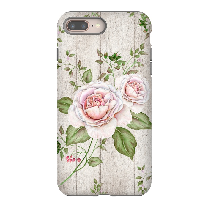 iPhone 8 plus StrongFit Pink Rose by Creativeaxle