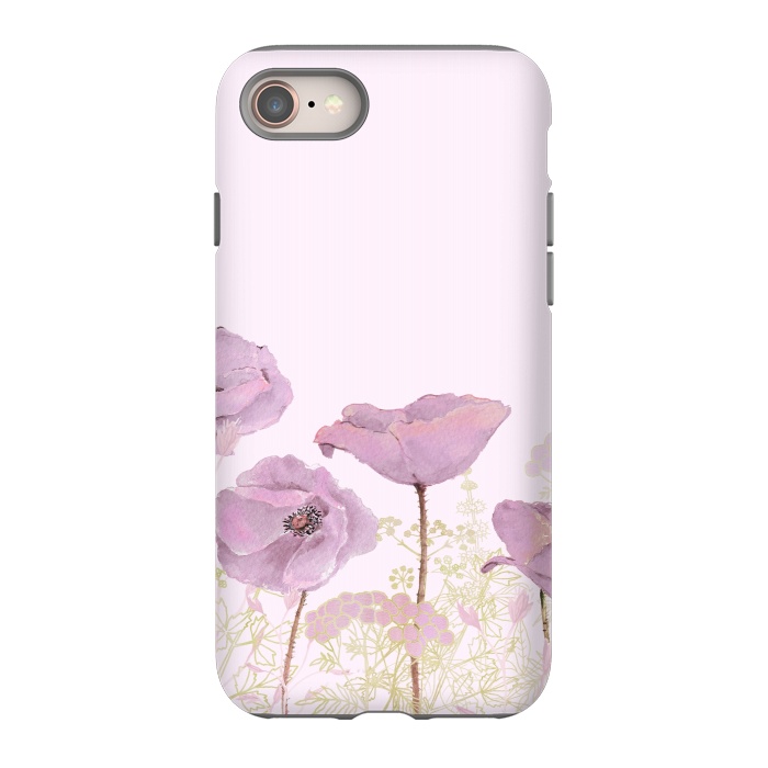 iPhone 8 StrongFit Rose Gold Poppy Dream by  Utart
