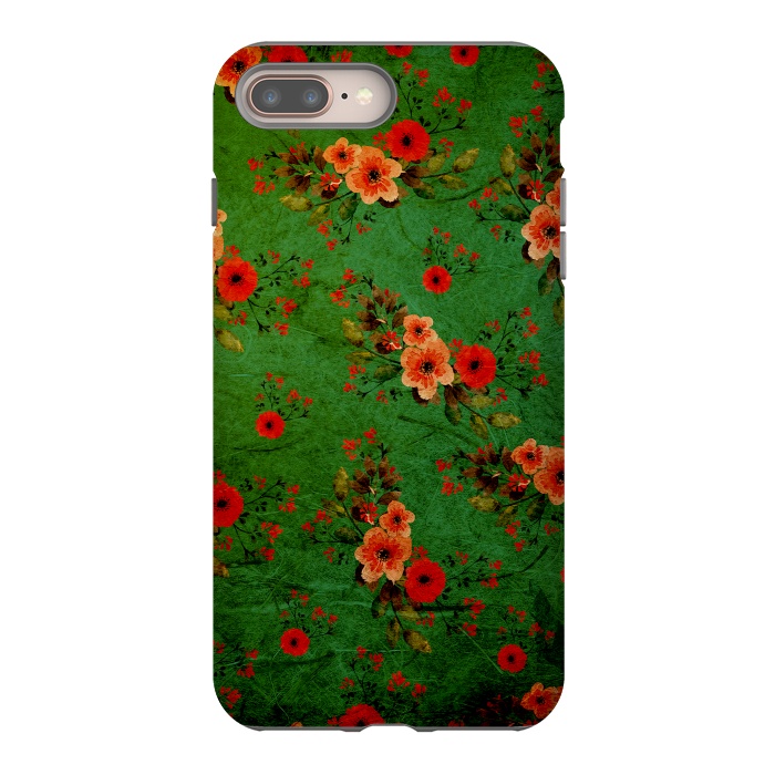 iPhone 8 plus StrongFit Vintage Flowers by Rossy Villarreal