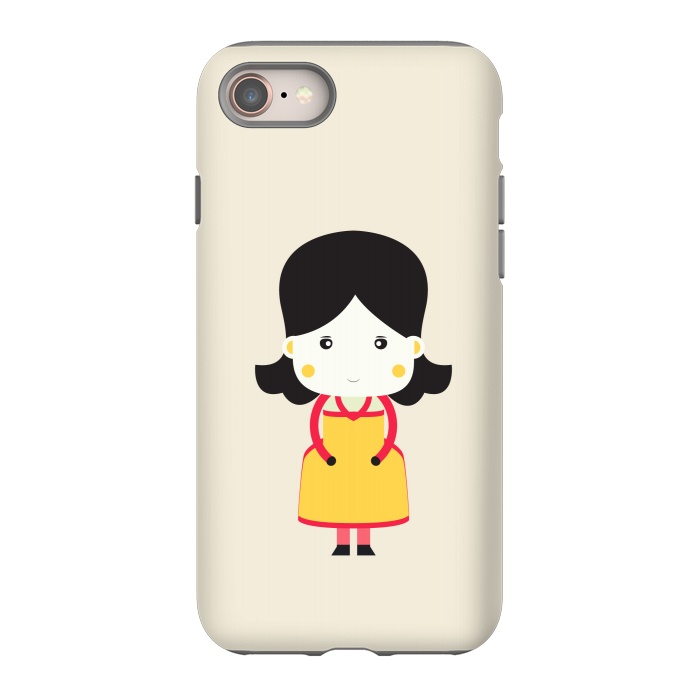 iPhone 8 StrongFit cute little girl by TMSarts