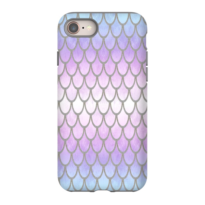 iPhone 8 StrongFit Pretty Mermaid Scales 02 by Angelika Parker