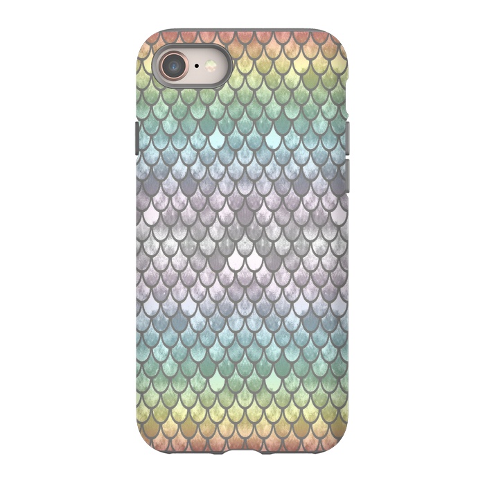 iPhone 8 StrongFit Pretty Mermaid Scales 11 by Angelika Parker