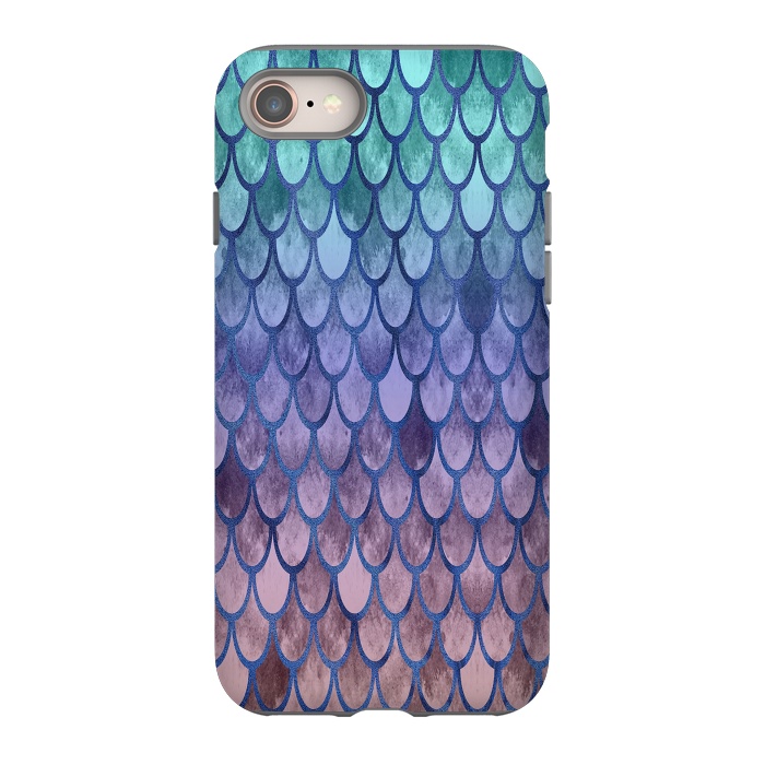 iPhone 8 StrongFit Pretty Mermaid Scales 99 by Angelika Parker