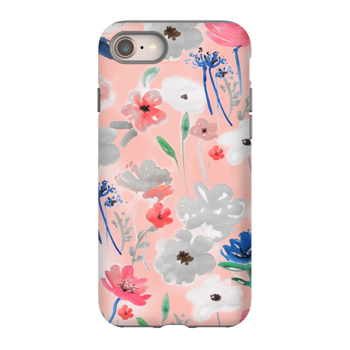 iPhone 8 StrongFit Blush florals by MUKTA LATA BARUA