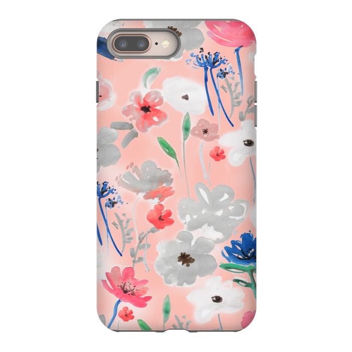 iPhone 8 plus StrongFit Blush florals by MUKTA LATA BARUA