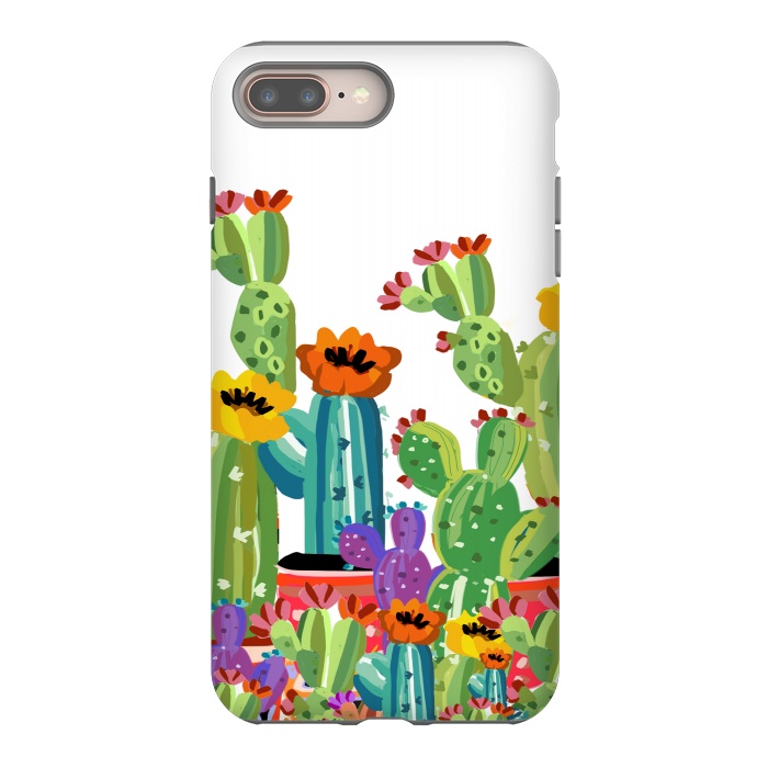 iPhone 8 plus StrongFit cactus land by MUKTA LATA BARUA