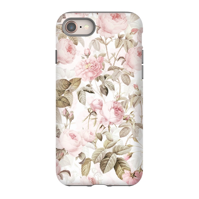 iPhone 8 StrongFit Romantic Vintage Roses Pattern by  Utart