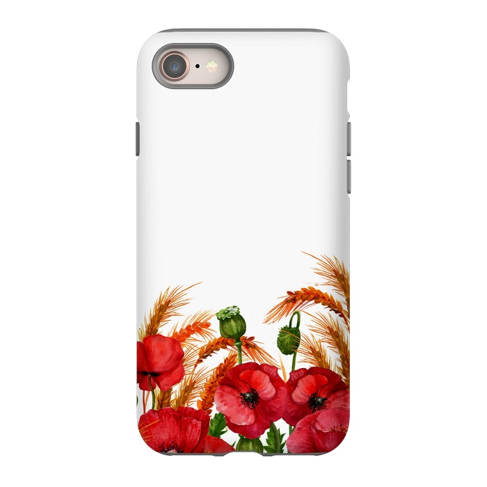 iPhone 8 StrongFit Summer Poppy Field by  Utart