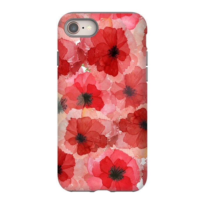 iPhone 8 StrongFit Abstract Poppy Pattern by  Utart