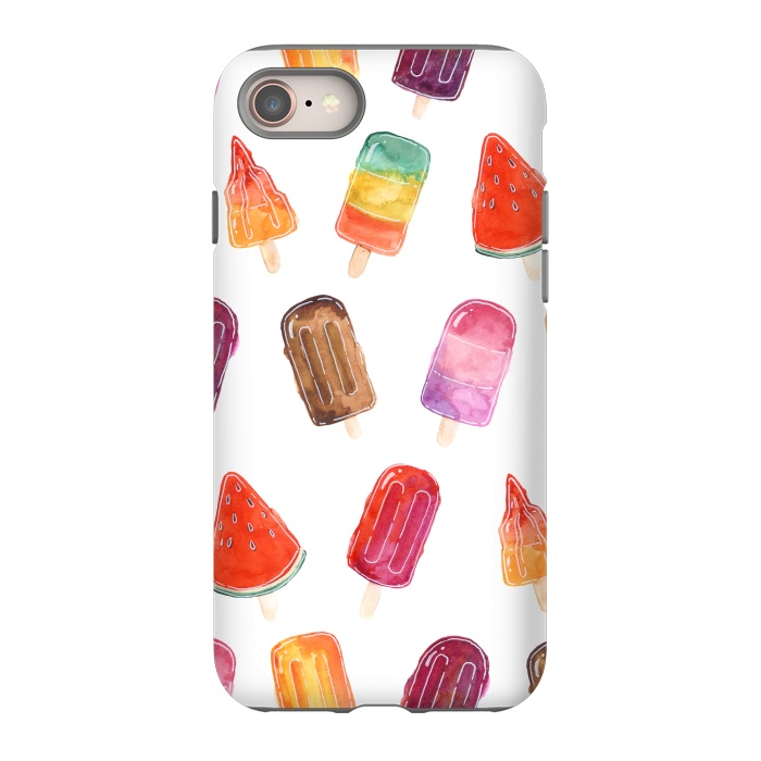 iPhone 8 StrongFit Summer Popsicle Print by Becky Starsmore