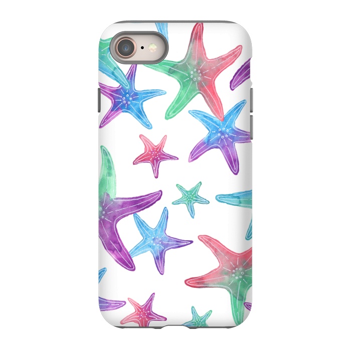 iPhone 8 StrongFit Starfish Print by Becky Starsmore