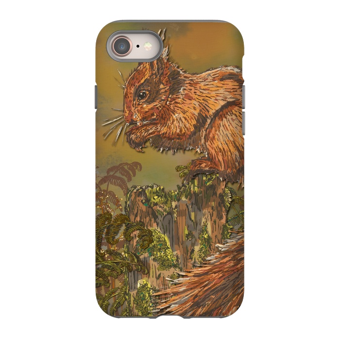 iPhone 8 StrongFit September Squirrel by Lotti Brown