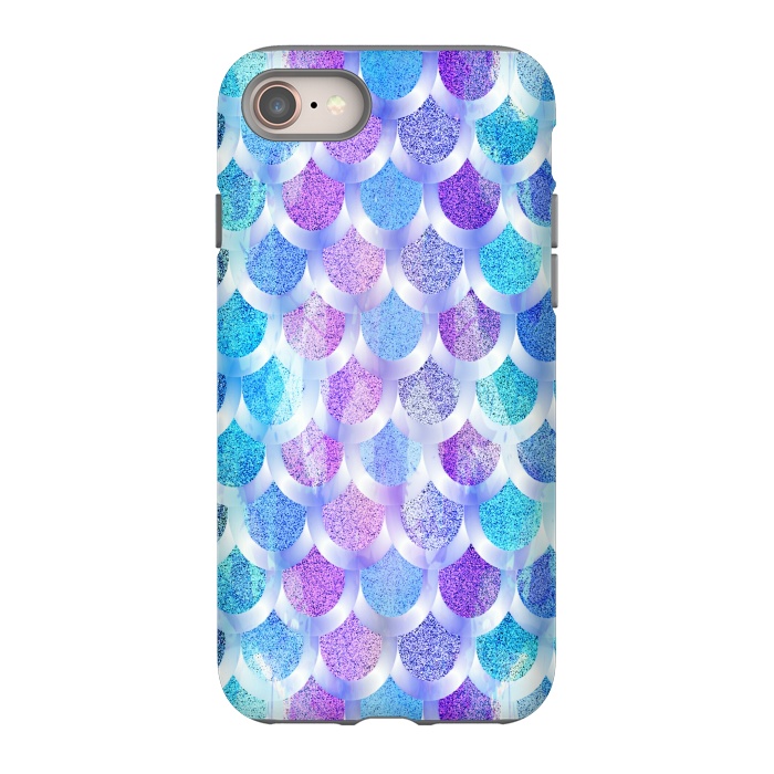 iPhone 8 StrongFit Blue purple mermaid by Jms