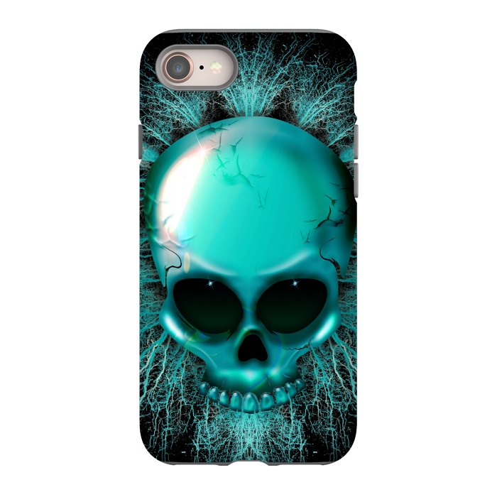 iPhone 8 StrongFit Ghost Skull Hologram by BluedarkArt