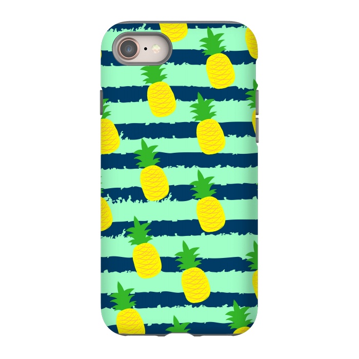 iPhone 8 StrongFit summer pineapple pattern by MALLIKA