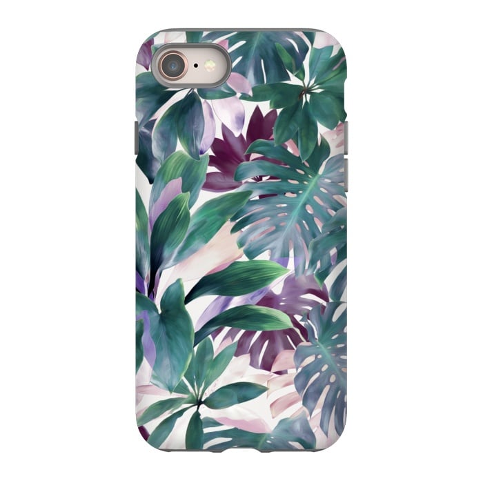 iPhone 8 StrongFit Tropical Emerald Jungle by Micklyn Le Feuvre