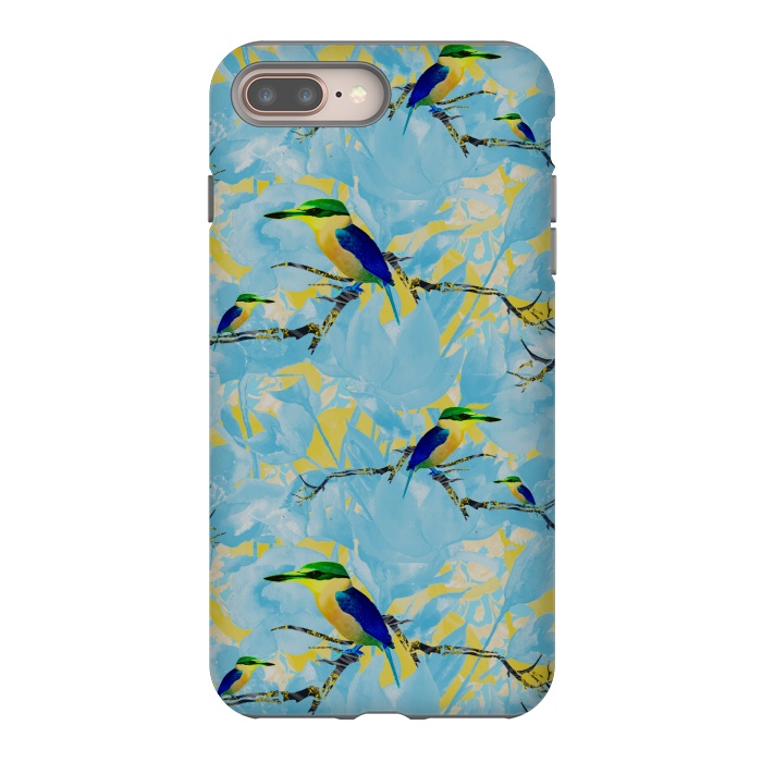 iPhone 8 plus StrongFit Cool kingfishers by Kashmira Baheti