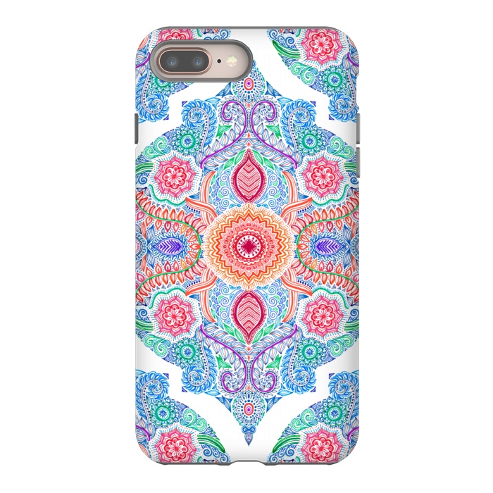 iPhone 8 plus StrongFit Ink and Symmetry in Rainbow Brights by Micklyn Le Feuvre