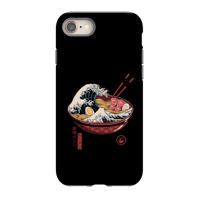 iPhone 8 StrongFit Great Ramen Wave by Vincent Patrick Trinidad