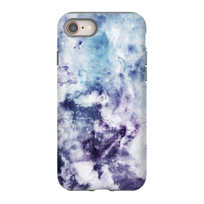 iPhone 8 StrongFit Blue purple marble by Jms