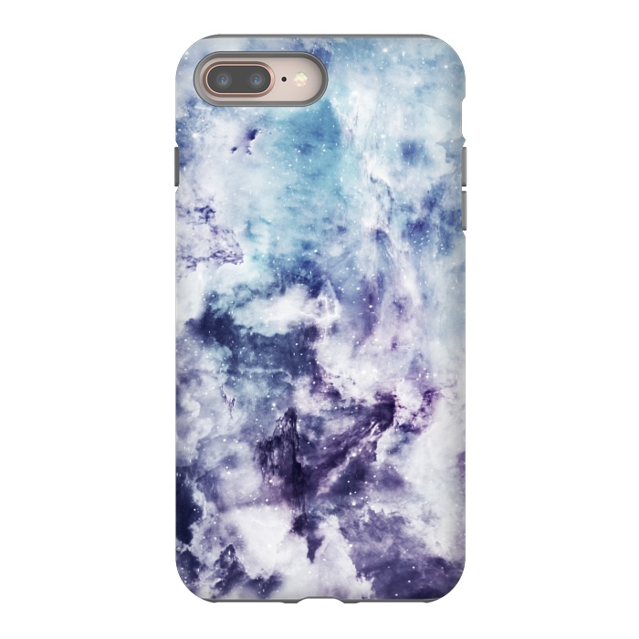 iPhone 8 plus StrongFit Blue purple marble by Jms