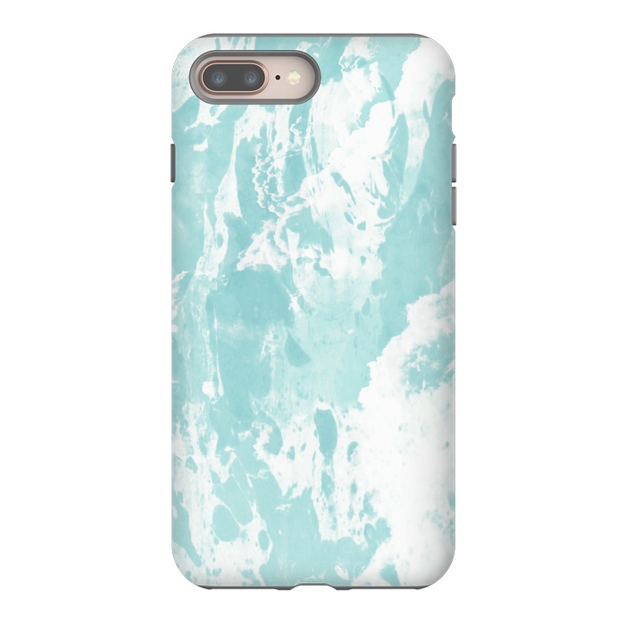 iPhone 8 plus StrongFit Mint blue abstract by Jms