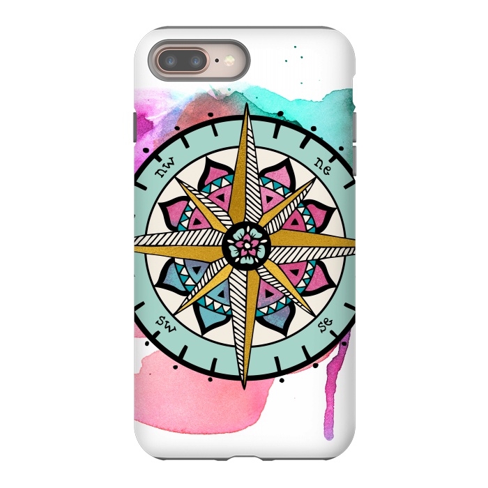 iPhone 8 plus StrongFit compass by Pom Graphic Design