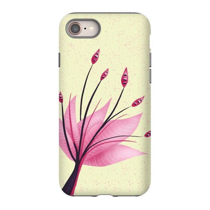 iPhone 8 StrongFit Pink Abstract Water Lily Flower by Boriana Giormova