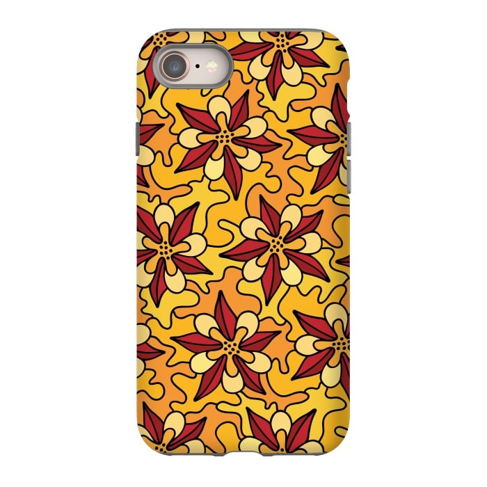 iPhone 8 StrongFit Aquilegia Pattern by Majoih
