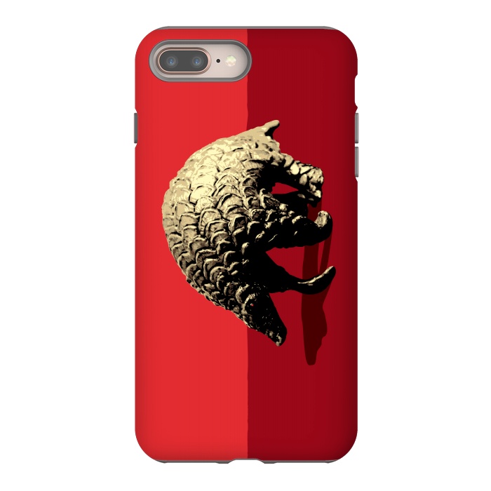 iPhone 8 plus StrongFit Pangolin by Mangulica