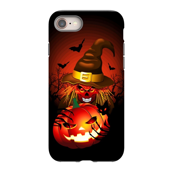 iPhone 8 StrongFit Skull Witch Halloween Monster by BluedarkArt