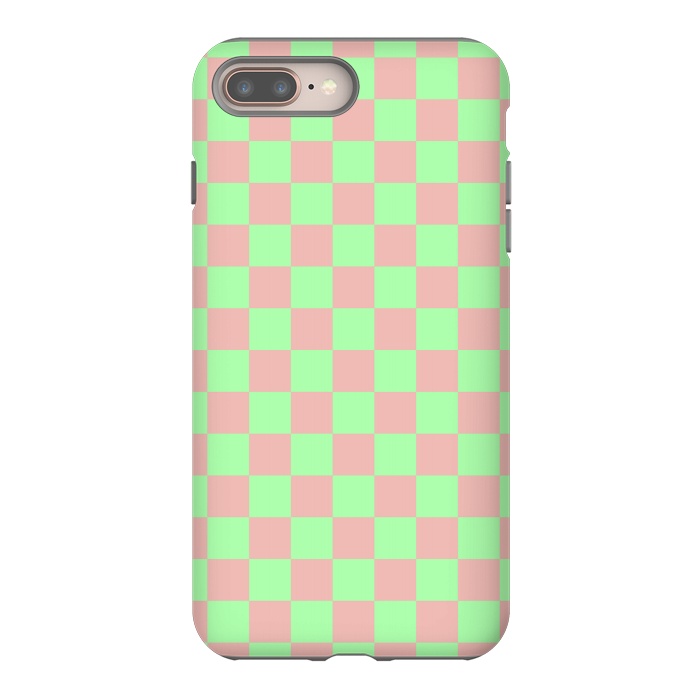 iPhone 8 plus StrongFit Checkered Pattern I by Art Design Works