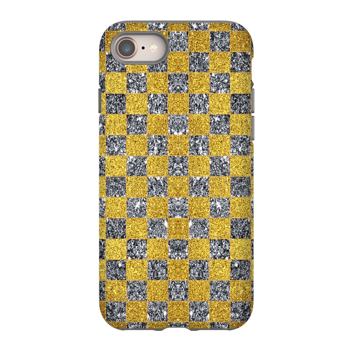 iPhone 8 StrongFit Checkered Pattern X by Art Design Works