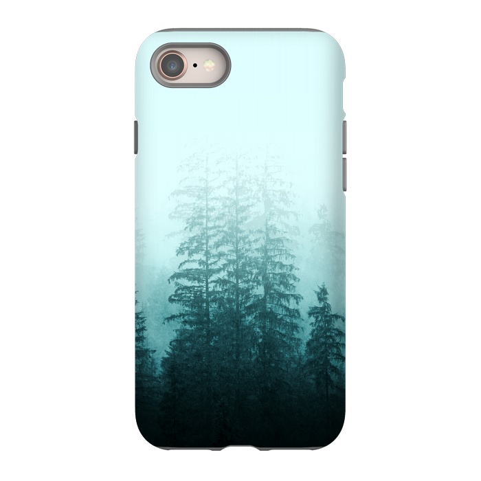 iPhone 8 StrongFit Blue Coniferous Forest by Creativeaxle