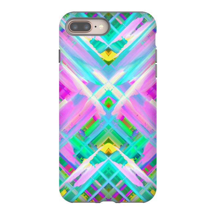 iPhone 8 plus StrongFit Colorful digital art splashing G473 by Medusa GraphicArt